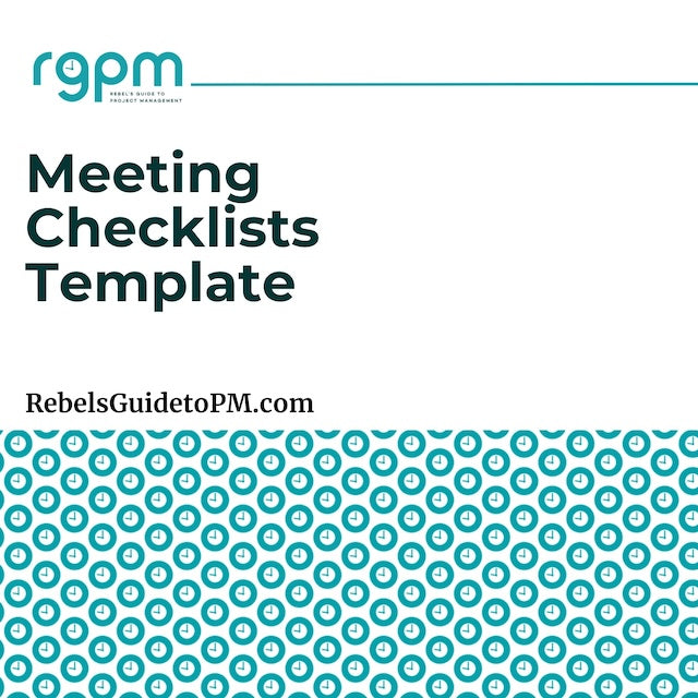 meeting checklists template