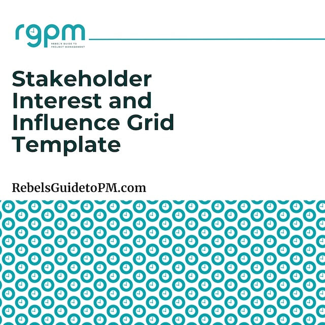 stakeholder interest and influence grid template
