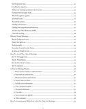 How to have better meetings table of contents page 2