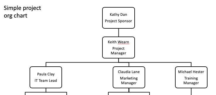Stakeholder Organisation Chart