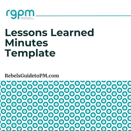 lessons learned minutes template