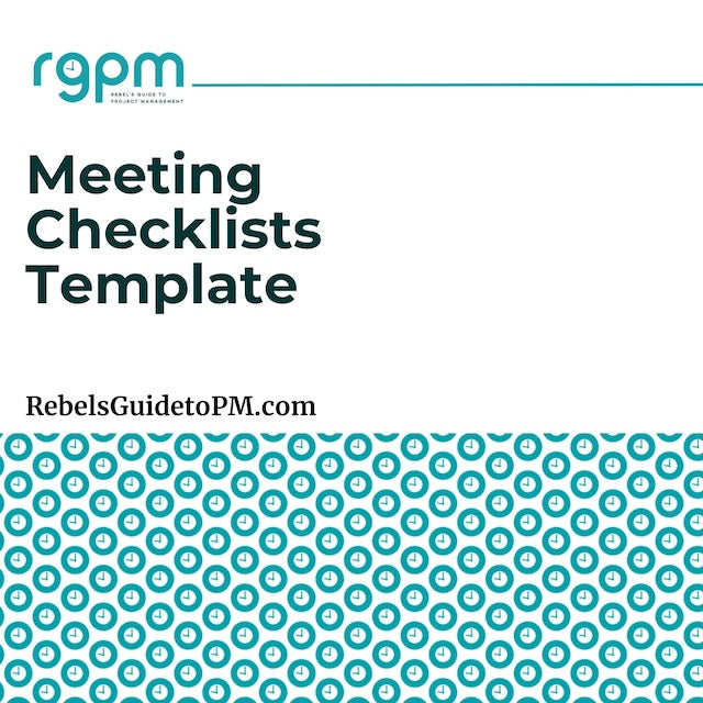 meeting checklists template