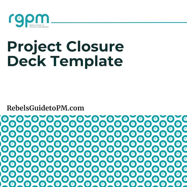 project closure deck template