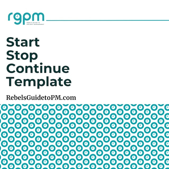 Continue Printable Stop Start Continue – Rebels Guide To Project Management