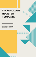 stakeholder register template